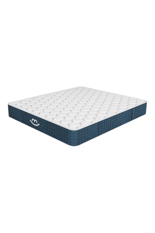 Cama com arrumação com cabeceira Emma e colchão híbrido espuma de memória de forma com molas premium Jade