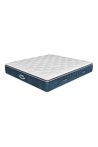 Cama com arrumação Emma e colchão híbrido espuma de memória de forma com molas luxe Victoria