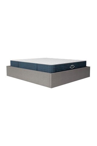 Cama com arrumação Emma e colchão híbrido espuma de memória de forma com molas premium Jade