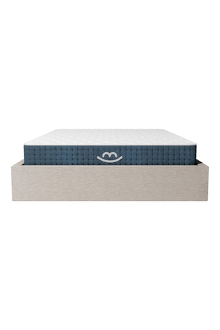 Cama com arrumação Emma e colchão híbrido espuma de memória de forma com molas premium Jade