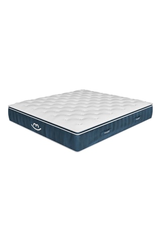 Cama com arrumação Emma e colchão híbrido espuma de memória de forma com molas luxe Victoria