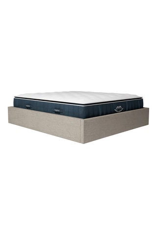 Cama com arrumação Emma e colchão híbrido espuma de memória de forma com molas luxe Victoria