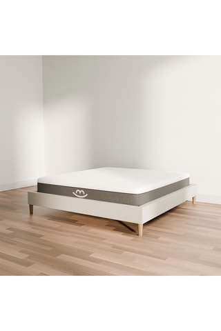 Conjunto colchão dupla face de látex e espuma de memória Gaïa e sommier Léa