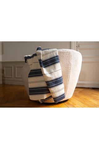 Colcha Itaca - Branco e azul