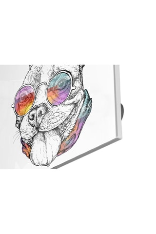 Tableau en verre trempé Dog