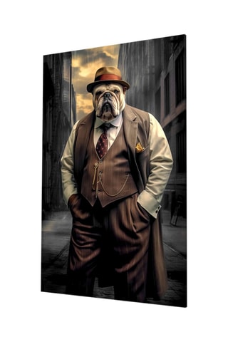Tableau en verre trempé Bulldog