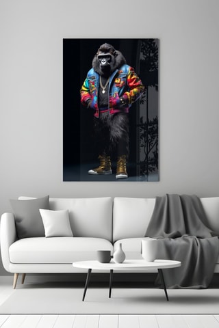 Tableau en verre trempé Gorilla Bro