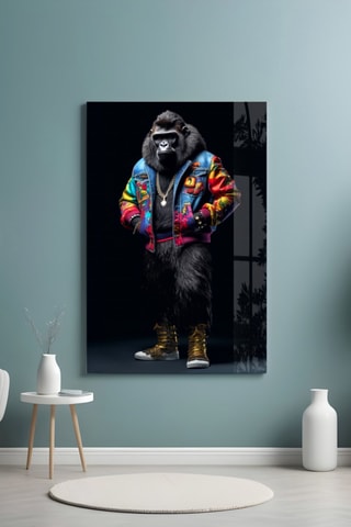 Tableau en verre trempé Gorilla Bro