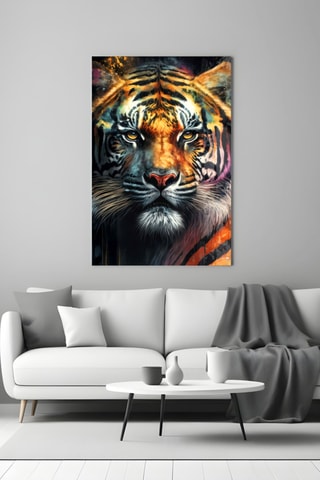 Tableau en verre trempé Face of the Tiger