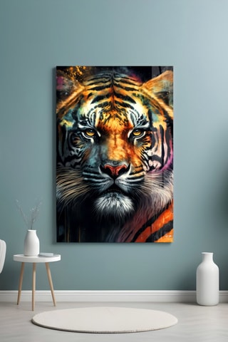 Tableau en verre trempé Face of the Tiger