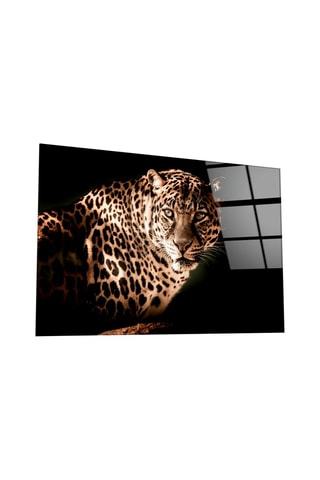 Tableau en verre trempé Leopard 