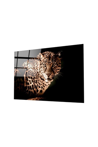 Tableau en verre trempé Leopard 