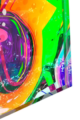Tableau en verre trempé Monkey Face 