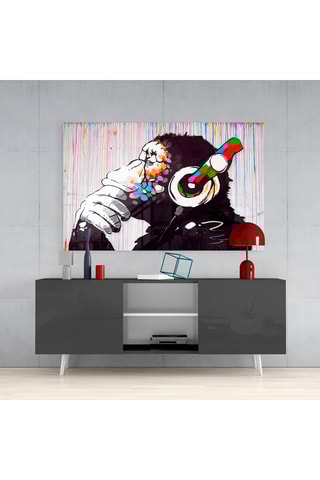 Tableau en verre trempé - Banksy - Reproduction