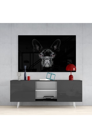 Tableau en verre trempé Dog 