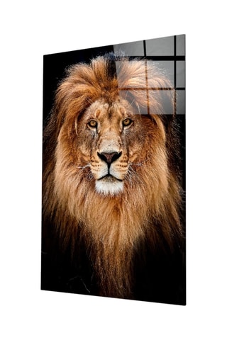 Tableau en verre trempé Lion 