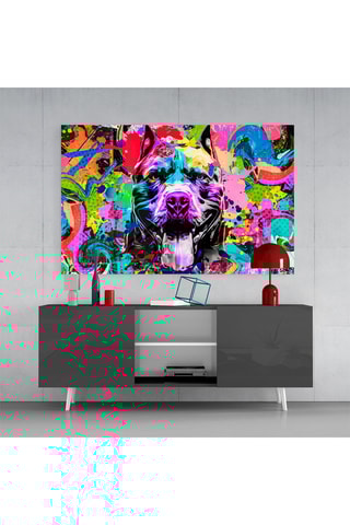 Tableau en verre trempé Pitbull 