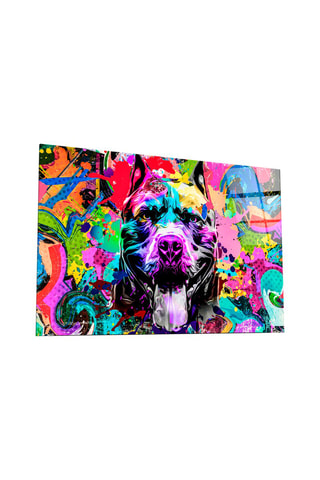 Tableau en verre trempé Pitbull 