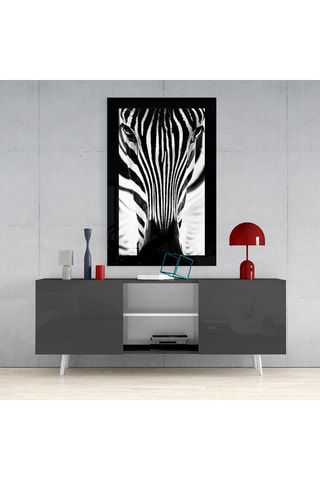Tableau en verre trempé Zebra 