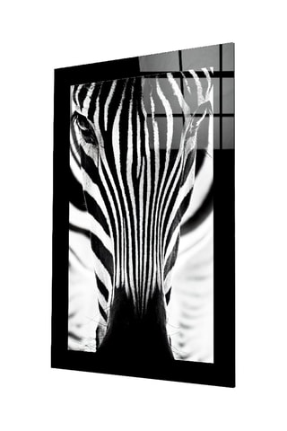 Tableau en verre trempé Zebra 