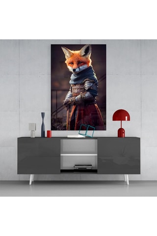 Tableau en verre trempé The Fox 