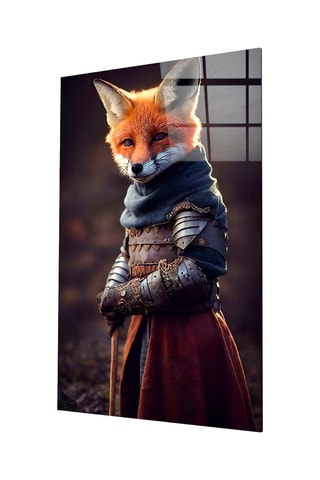 Tableau en verre trempé The Fox 