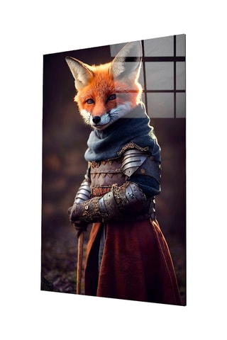 Tableau en verre trempé The Fox 