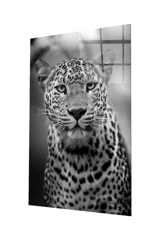 Tableau en verre trempé Leopar 