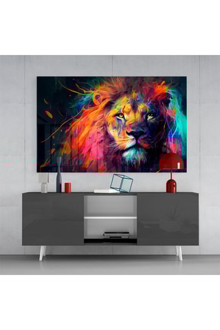 Tableau en verre trempé Nobility of the Lion 