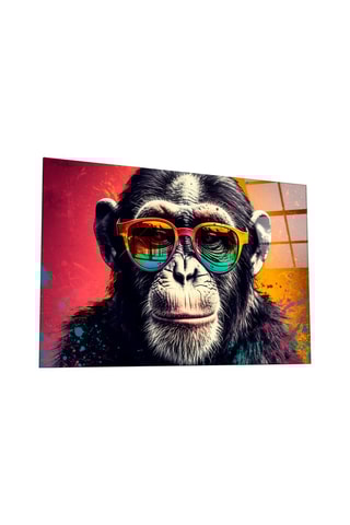 Tableau en verre trempé Singe cool