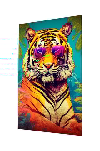 Tableau en verre trempé Tigre cool
