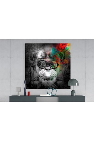 Tableau en verre trempé Wise Monkey 