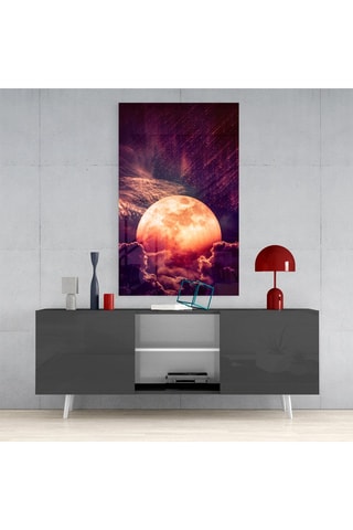 Tableau en verre trempé Moon 