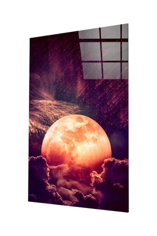 Tableau en verre trempé Moon 