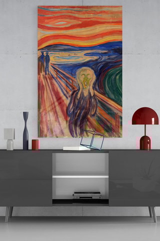 Tableau en verre trempé "Le Cri"- Edouard Munch - Reproduction