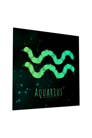 Glazen Wanddecoratie Horoscopes - Aquarius
