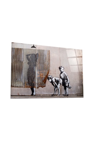 Tableau en verre trempé - Banksy - Reproduction