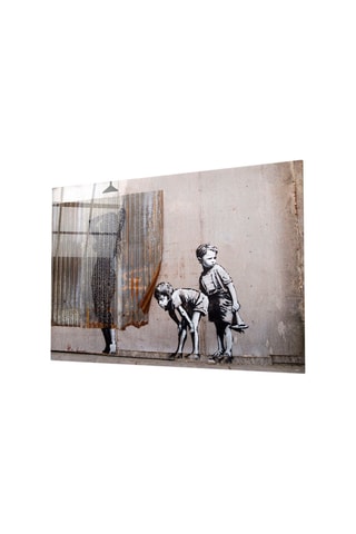 Tableau en verre trempé - Banksy - Reproduction