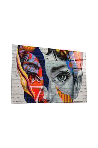 Tableau en verre trempé "Audrey de Mulberry" - Tristan Eaton - Reproduction