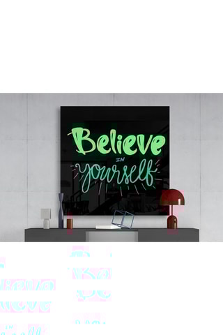 Tableau en verre trempé Believe in Yourself 