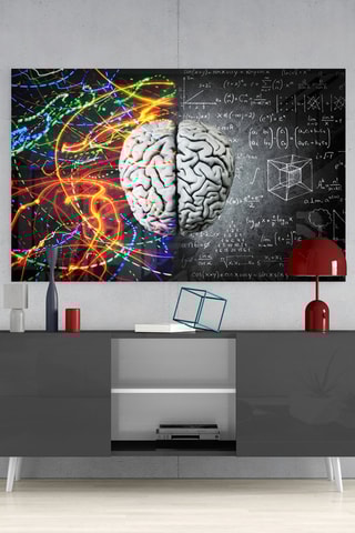 Tableau en verre trempé Brain 
