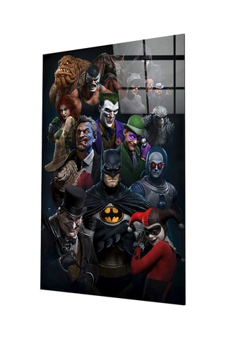 Tableau en verre trempé Batman Universe La Ligue des Justiciers DC Comics 