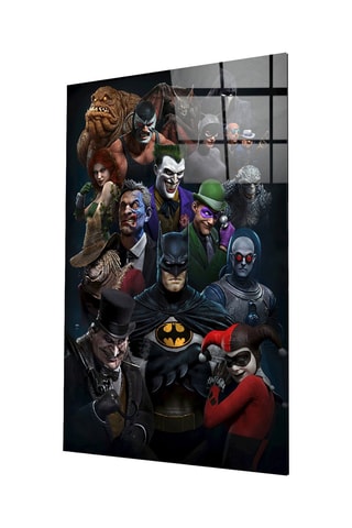 Tableau en verre trempé Batman Universe La Ligue des Justiciers DC Comics 