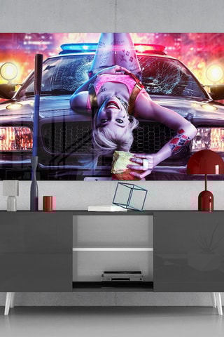 Tableau en verre trempé Harley Quinn DC Comics 