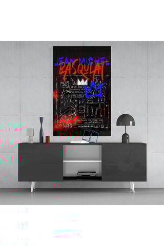 Tableau en verre trempé Style of Jean-Michel Basquiat