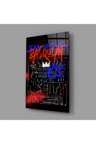 Tableau en verre trempé Style of Jean-Michel Basquiat