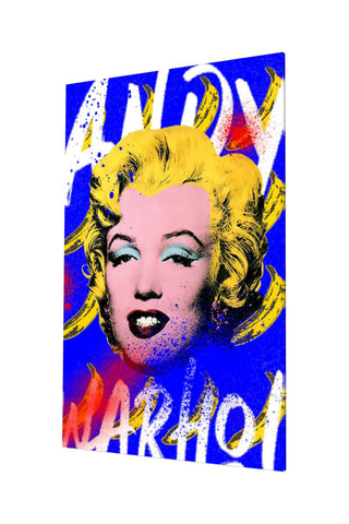 Tableau en verre trempé Andy Warhol and Marilyn Monroe