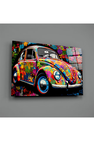 Tableau en verre trempé Flowering VW