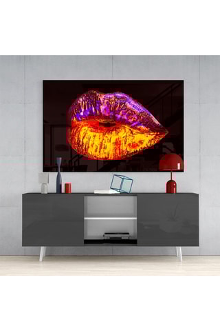Tableau en verre trempé Lip 