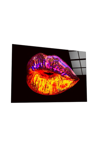 Tableau en verre trempé Lip 